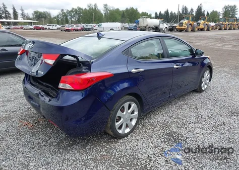 2013 Hyundai Elantra Limited z USA, uszkodzony, nr VIN 5NPDH4AE4DH446298